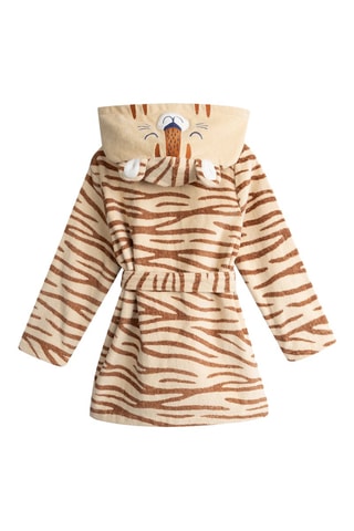 Albornoz con capucha y orejas - Beige