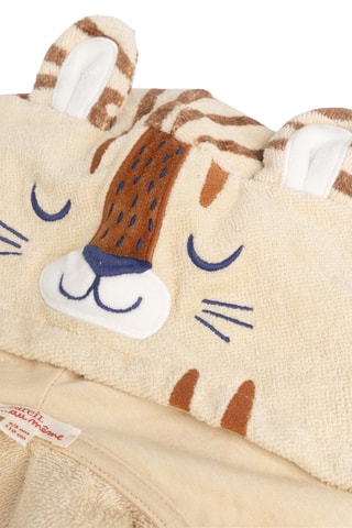 Albornoz con capucha y orejas - Beige