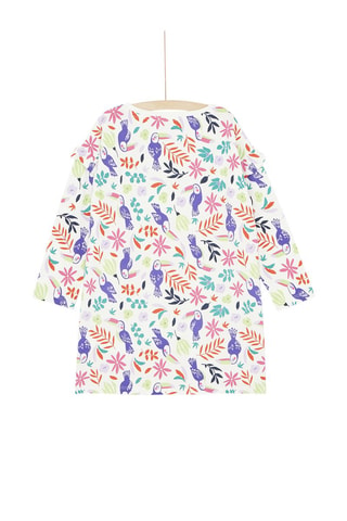 Camisa con estampado tropical para niña - Beige