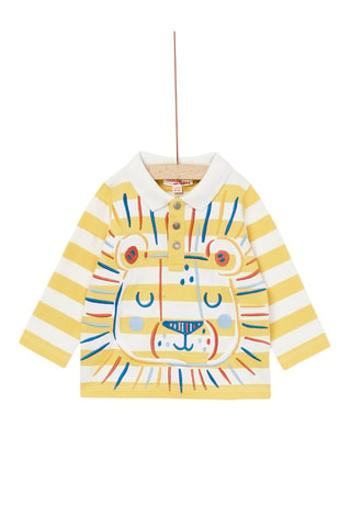 Polo - Amarillo y blanco