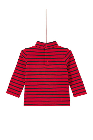 Jersey fino - Rojo y azul marino