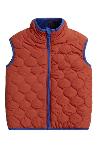 Chaleco reversible - Burdeos y rojo teja