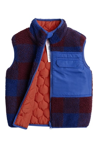 Chaleco reversible - Burdeos y rojo teja