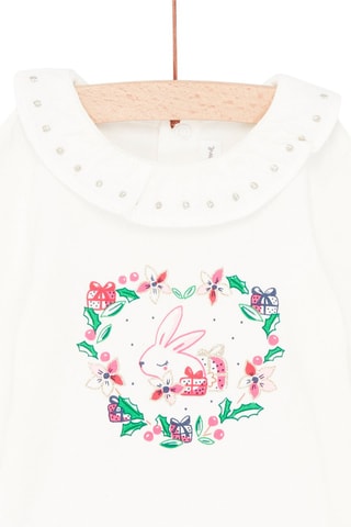 Body de Navidad para bebé niña - Beige
