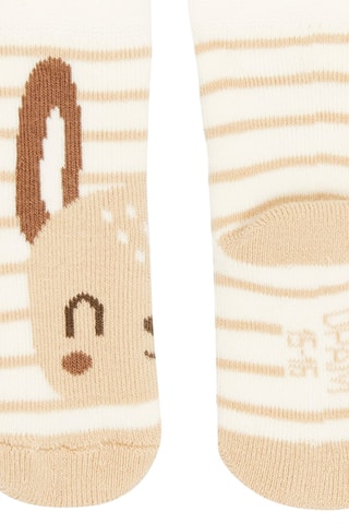 Calcetines con estampado de rayas - Blanco