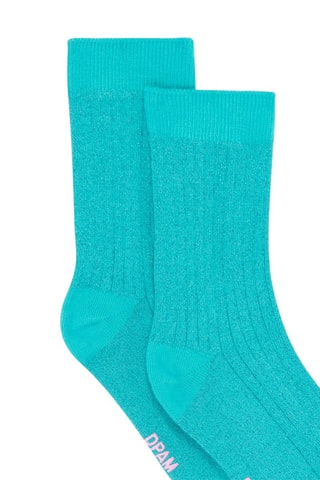 Calcetines de lúrex para niña - Azul