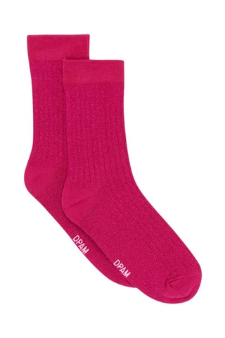 Calcetines de lúrex para niña - Rosa