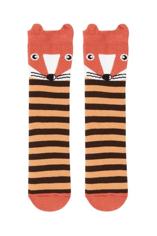 Calcetines con estampado de rayas para niño - Naranja