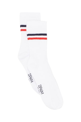 Calcetines con estampado de rayas para niño - Blanco