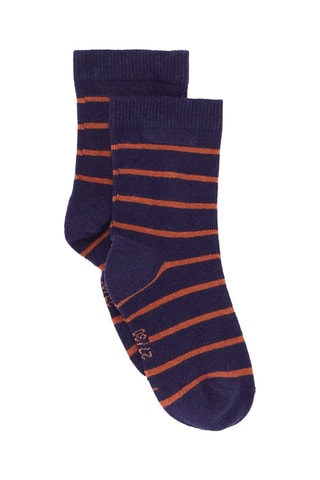 Calcetines con estampado de rayas para niño - Marrón