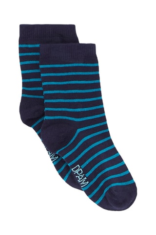 Calcetines con estampado de rayas para bebé niño - Azul