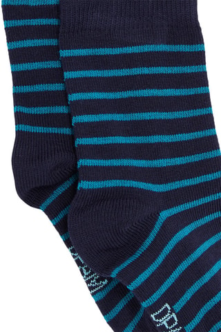 Calcetines con estampado de rayas para bebé niño - Azul