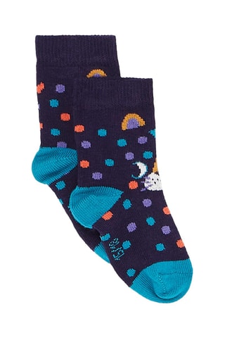 Calcetines con estampado de lunares para bebé niño - Violeta