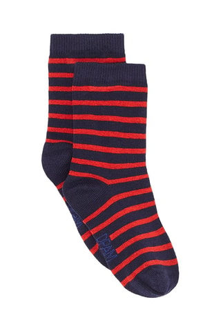 Calcetines con estampado de rayas para bebé niño - Azul