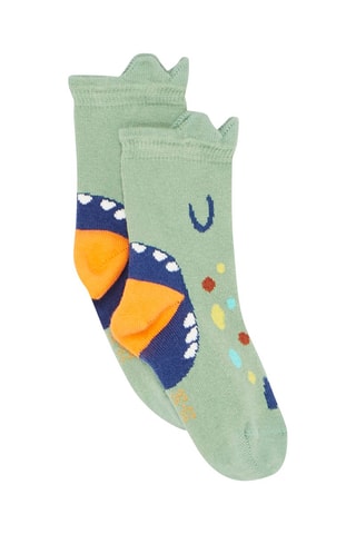 Calcetines con estampado de dinosaurio para bebé niño - Verde