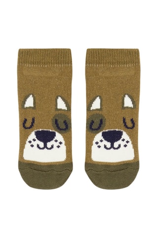 Calcetines con estampado de perro - Verde