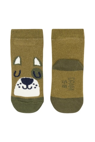Calcetines con estampado de perro - Verde