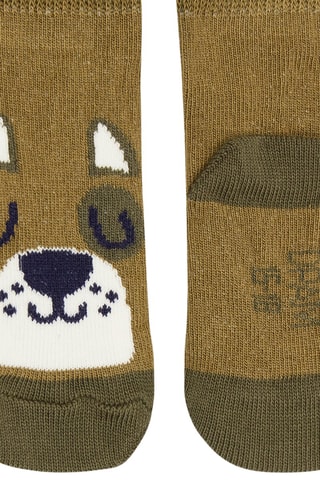 Calcetines con estampado de perro - Verde