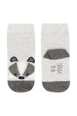 Calcetines con estampado de mapache - Gris