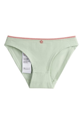 3 bragas - Crudo y verde claro