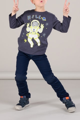 Camiseta con estampado de tigre astronauta - Gris