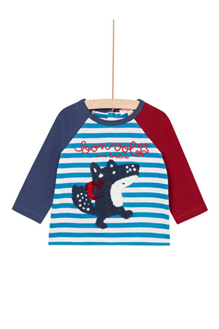 Camiseta - Azul y blanco