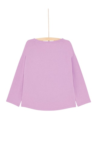 Camiseta con estampado de ardilla para niña - Violeta