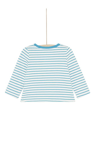 Camiseta reversible de manga larga - Turquesa