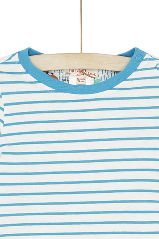 Camiseta reversible de manga larga - Turquesa
