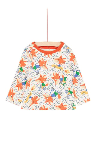 Camiseta reversible para bebé niño - Beige