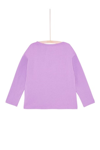 Camiseta con estampado de tigre para niña - Violeta