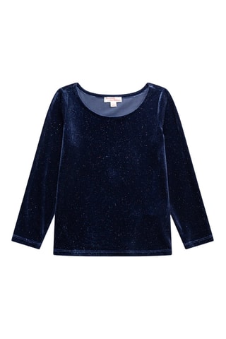 Camiseta de terciopelo - Azul marino