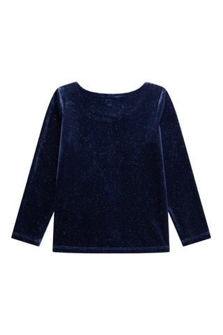 Camiseta de terciopelo - Azul marino