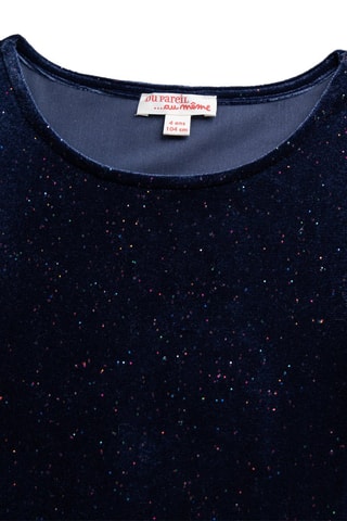 Camiseta de terciopelo - Azul marino