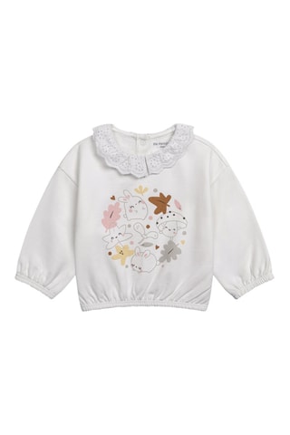 Sudadera y leggings - Blanco y marrón