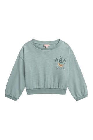 Sudadera - Verde claro jaspeado