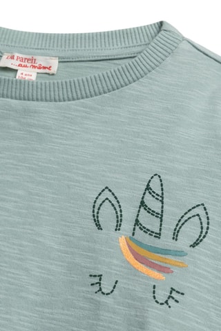 Sudadera - Verde claro jaspeado