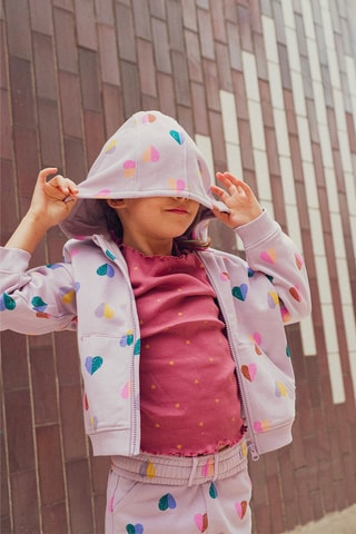 Sudadera con capucha - Violeta