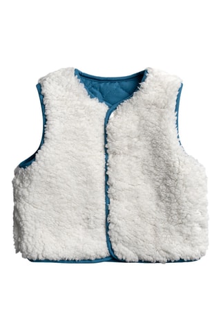 Sudadera reversible - Azul pato y blanco
