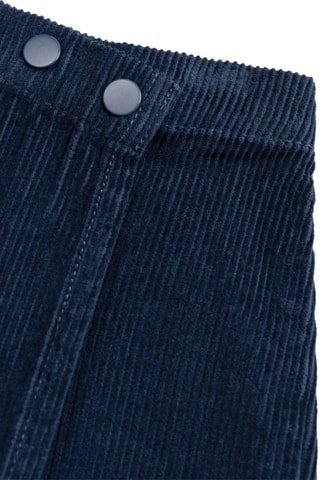 Falda pantalón de pana - Azul petróleo