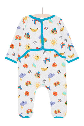 Pelele con estampado de fantasía para bebé niño - Gris