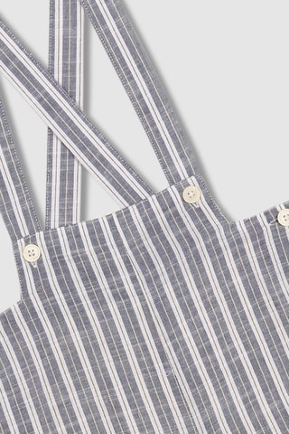 Mouwloze tuinbroek met geïntegreerd short - Blauw