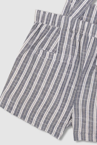 Mouwloze tuinbroek met geïntegreerd short - Blauw
