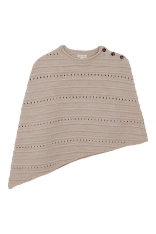 Mouwloze poncho - Grijs
