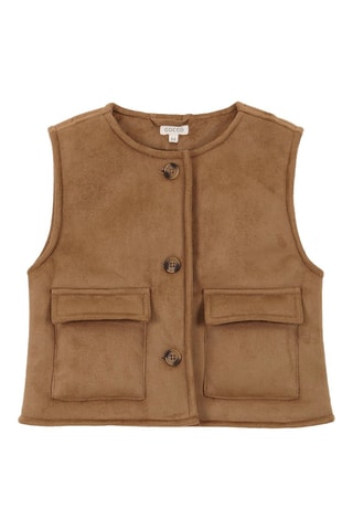 Mouwloos Vest - Bruin - Bruin