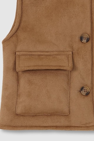 Mouwloos Vest - Bruin - Bruin