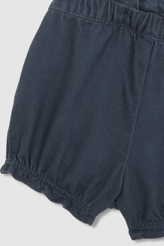 Mouwloze tuinbroek met geïntegreerd short - Blauw
