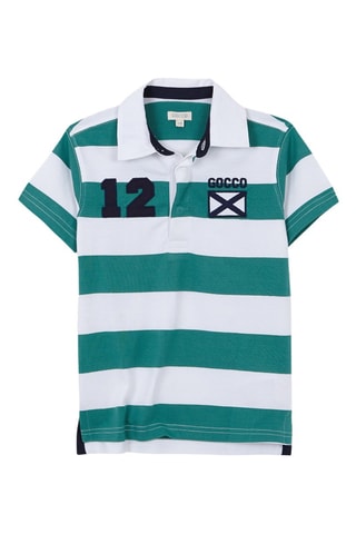 Polo - Groen - Wit, blauw en groen