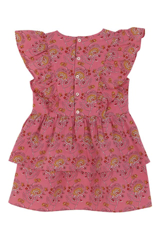 Robe volantée - Rose
