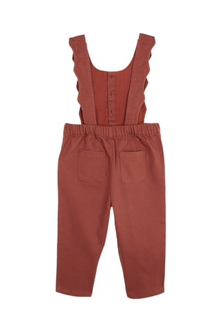 Mouwloze tuinbroek - Rood